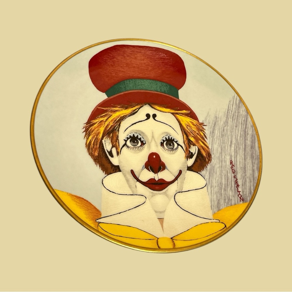 Colorful Clown Art Plate “Happy” by Red Skelton #939 of 10,000